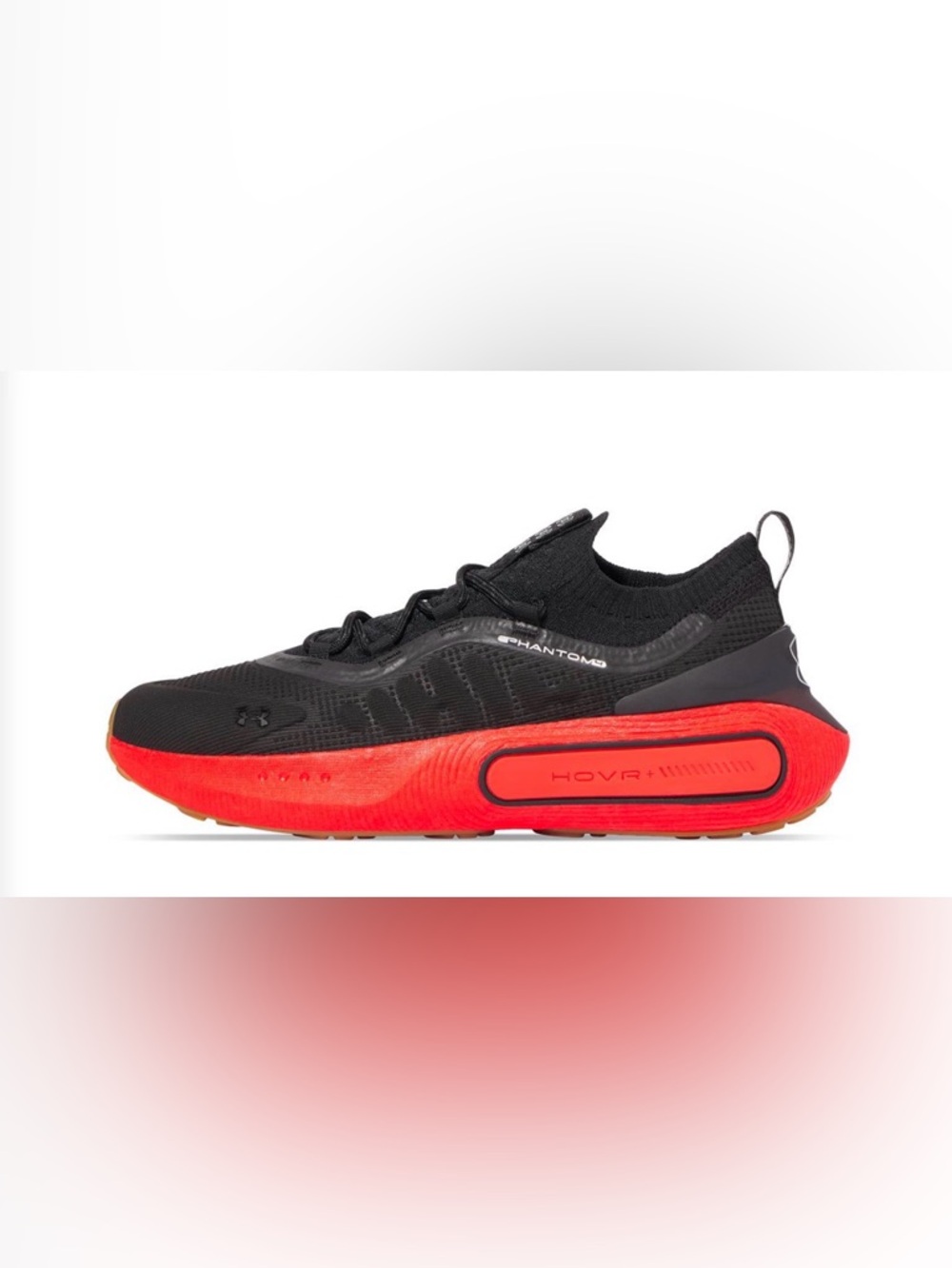 Under Armour Phantom 4 Running Shoe in Black & Red